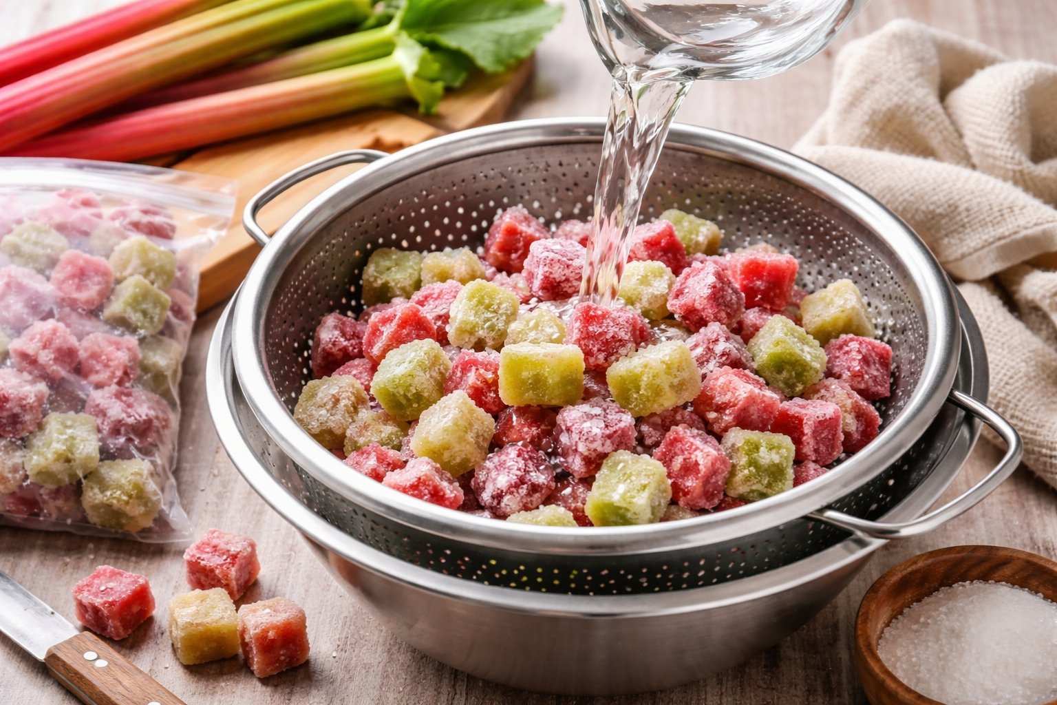 Comment décongeler de la rhubarbe