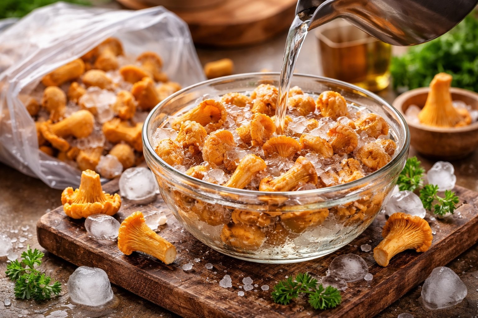 Comment décongeler des girolles