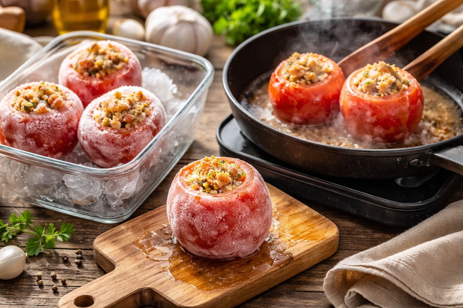 Comment décongeler des tomates farcies