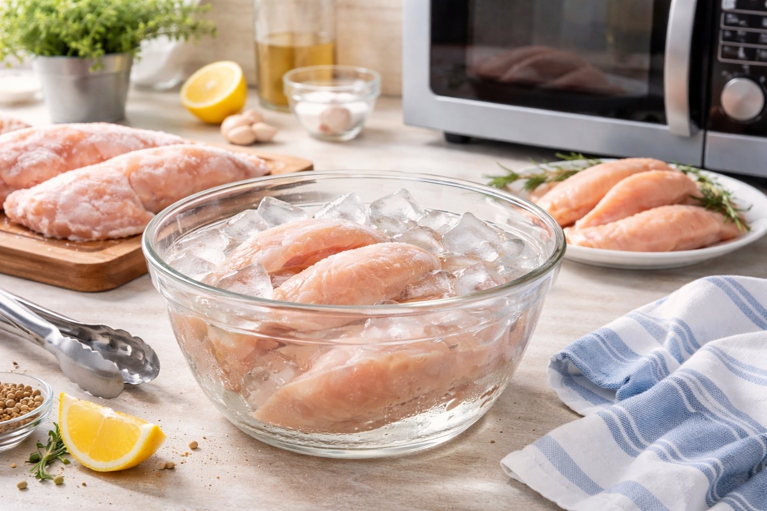 Comment décongeler du poulet sans risque