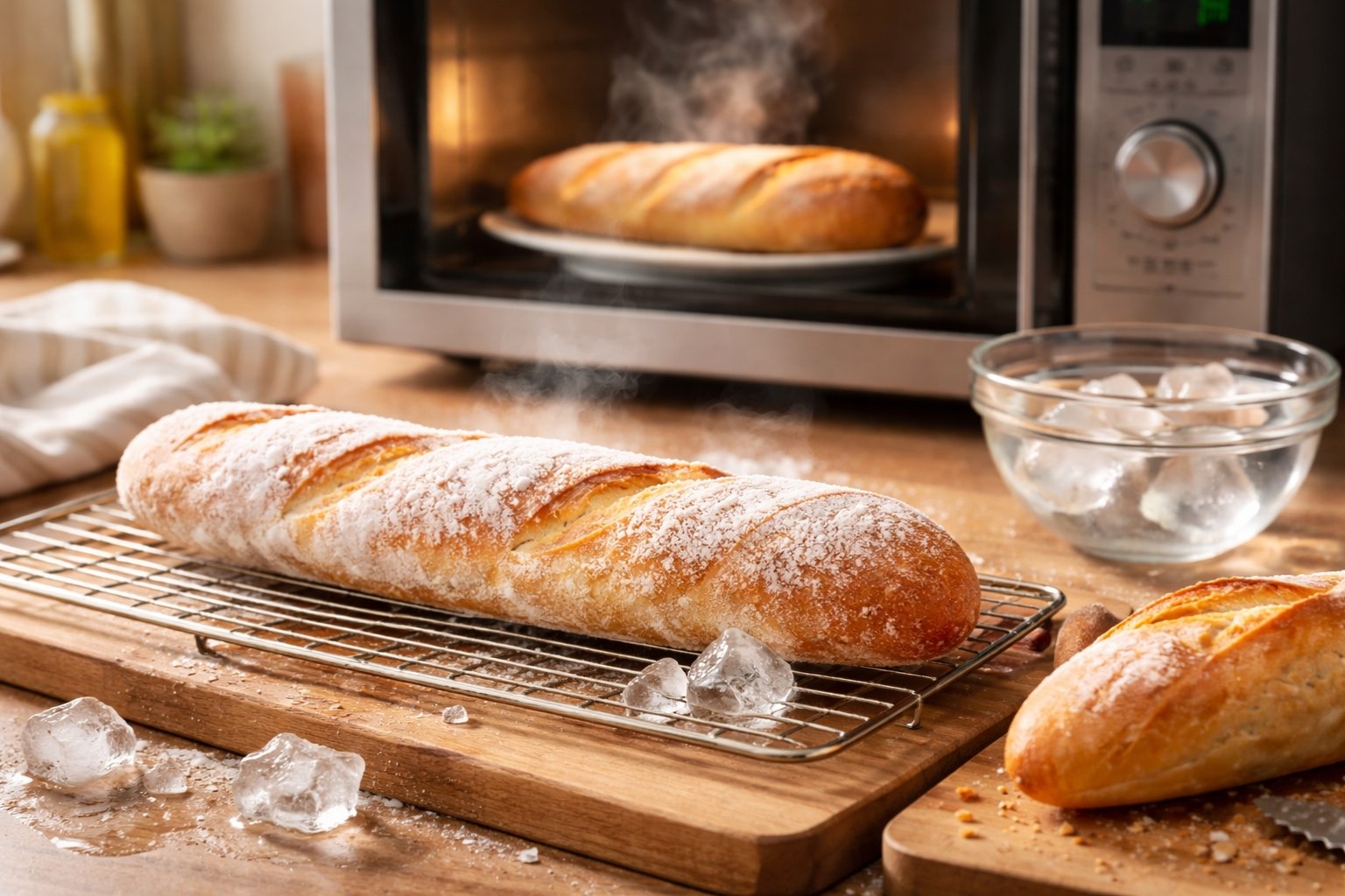 Comment décongeler une baguette de pain