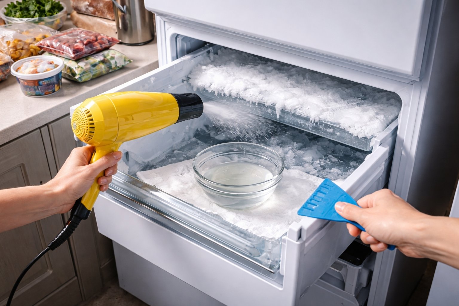 comment degivrer un congélateur à tiroir rapidement