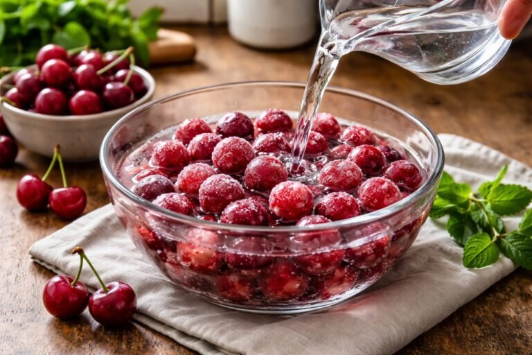 Comment décongeler des cerises