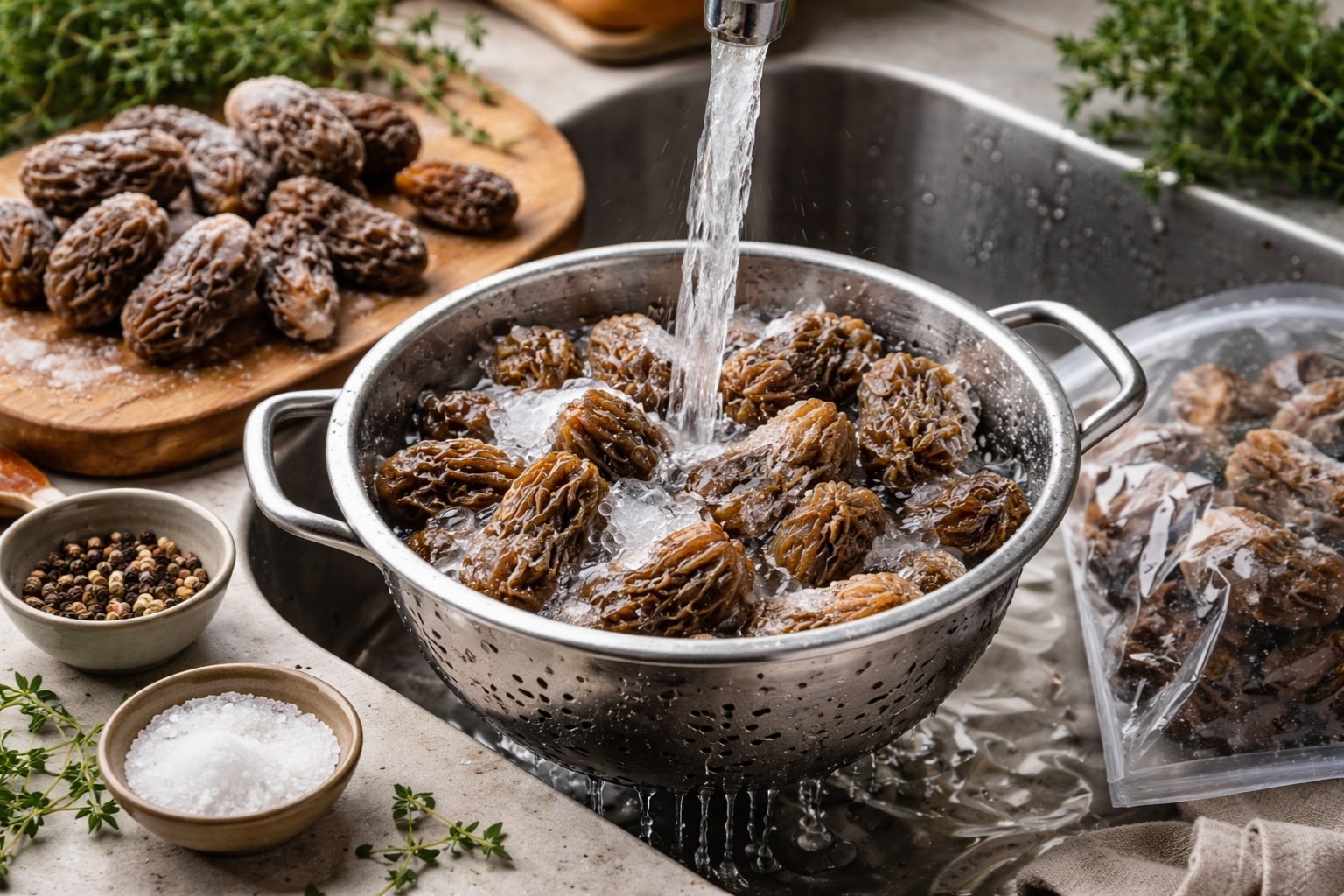 Comment décongeler des morilles sans les abîmer