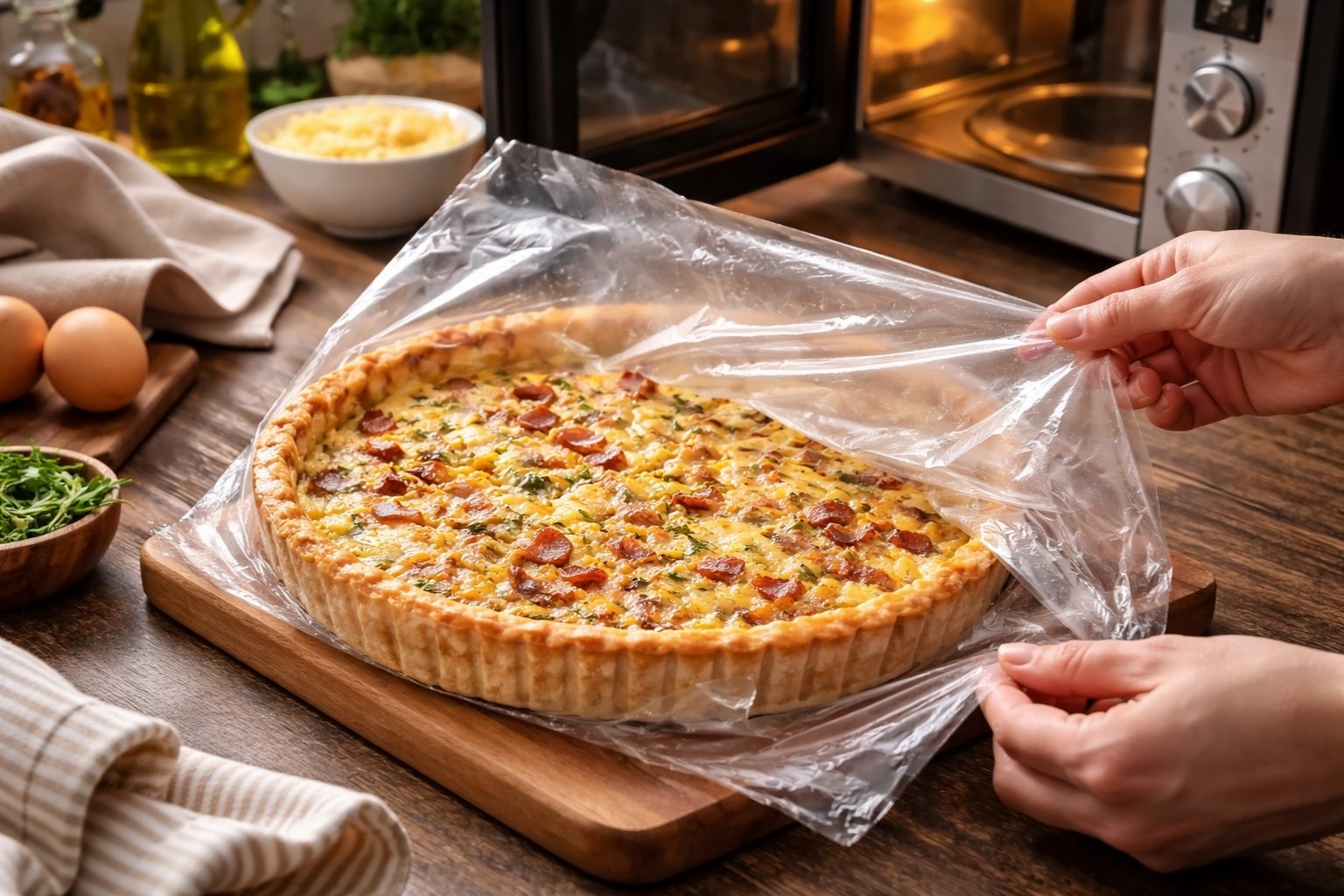 Comment décongeler une quiche maison