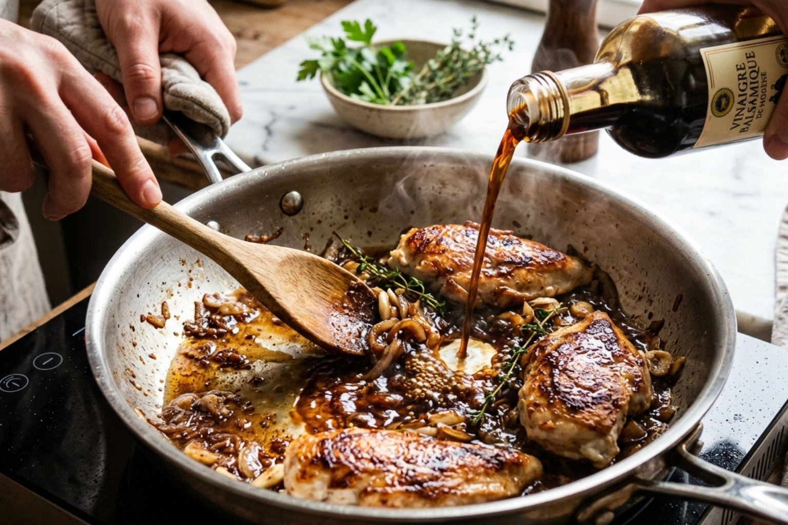 Comment déglacer au vinaigre balsamique