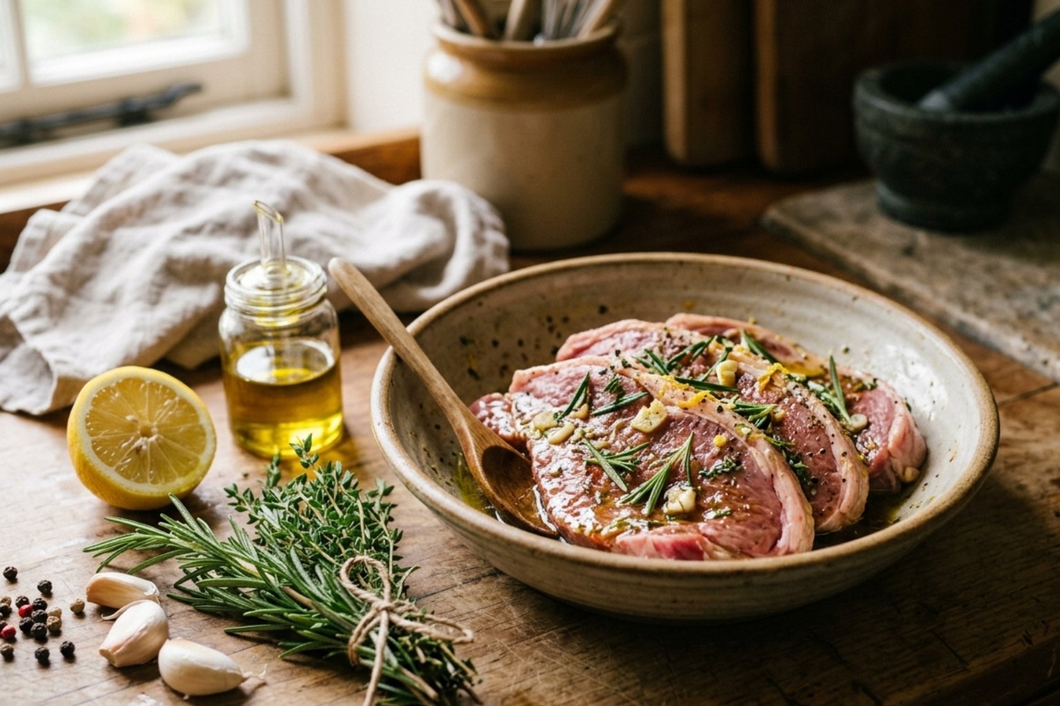 Quelle marinade pour des tranches de gigot d'agneau