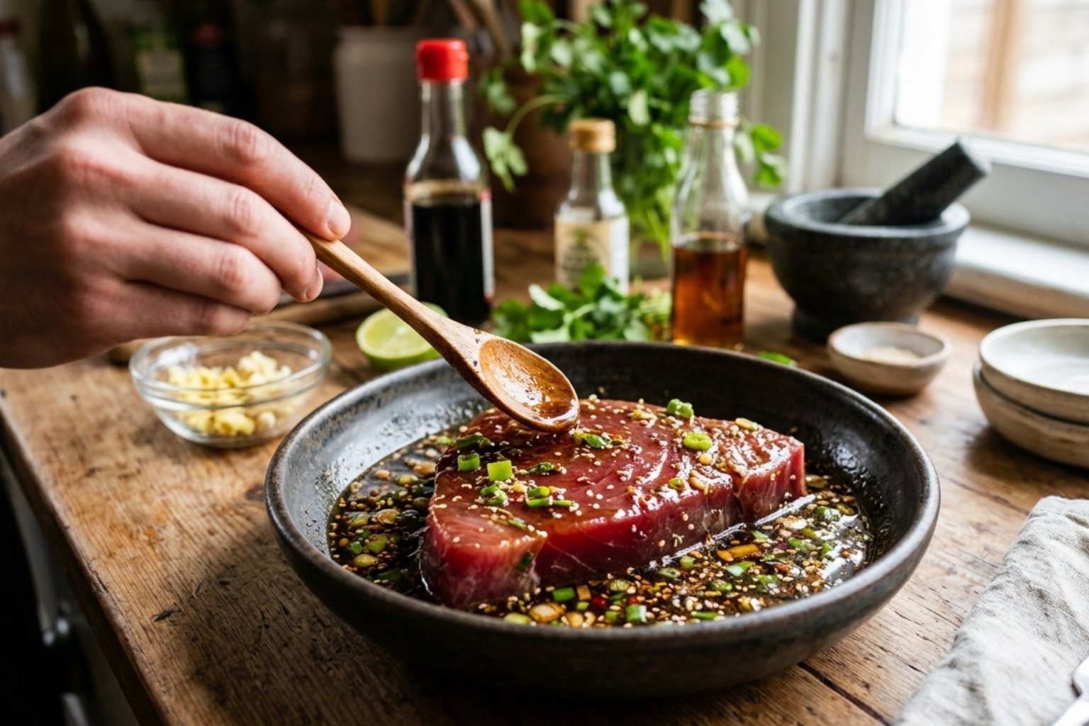 Quelle marinade pour du thon rouge