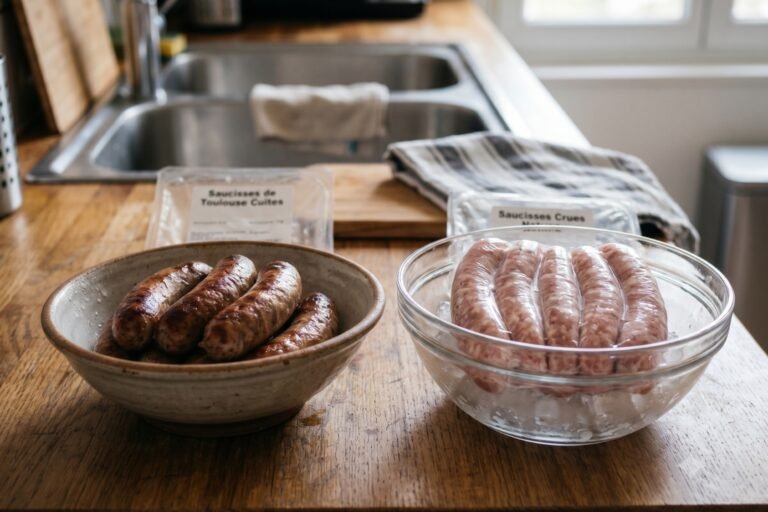 Comment décongeler des saucisses cuites et crues