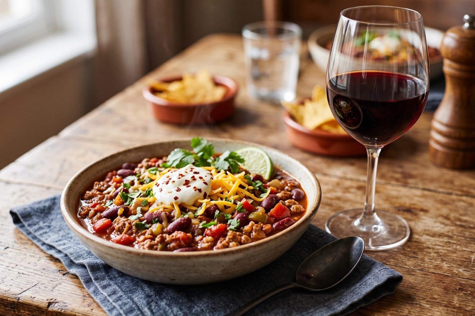Quel vin avec chili con carne