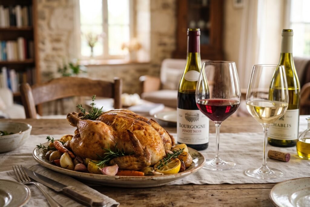 Quel vin avec poulet rôti