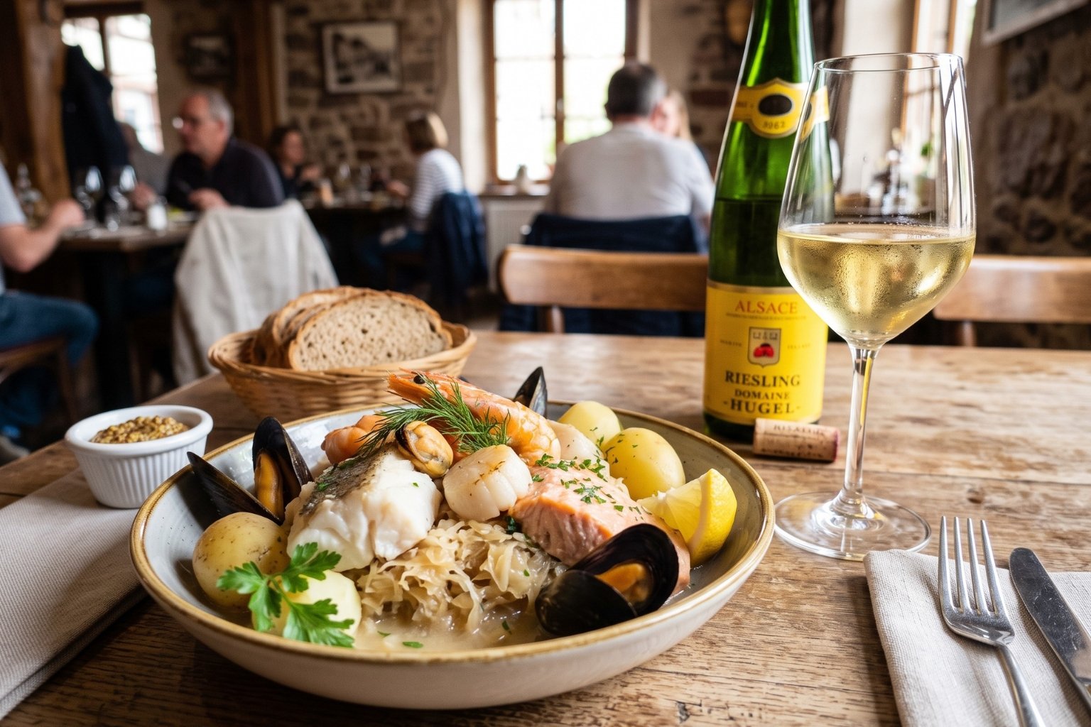 Quel vin avec une choucroute de la mer